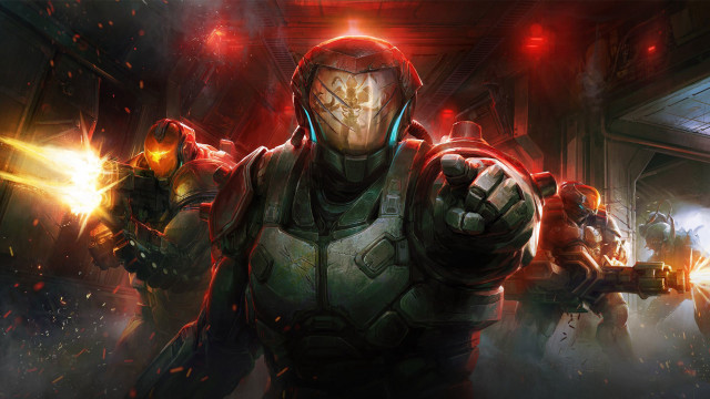 Sci fi group battle fire #2 free wallpaper for desktop - medium preview image