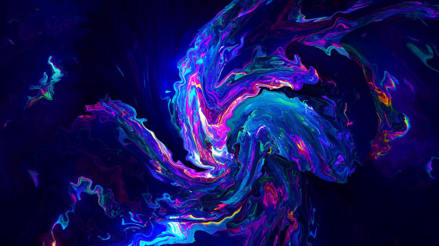 Colorful abstract blue purple swirl #2 free wallpaper for desktop - medium preview image