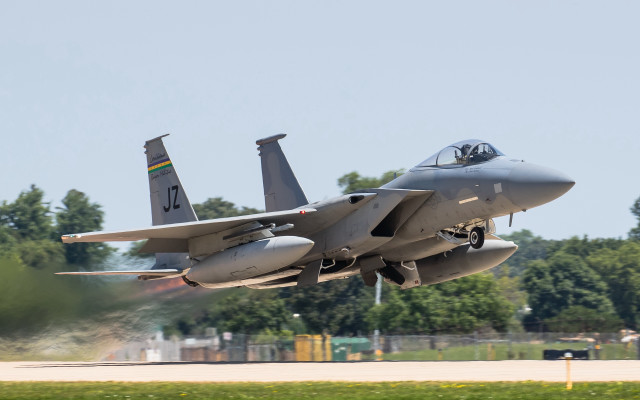 Jet takeoff runway trees blue free wallpaper for desktop - medium preview image