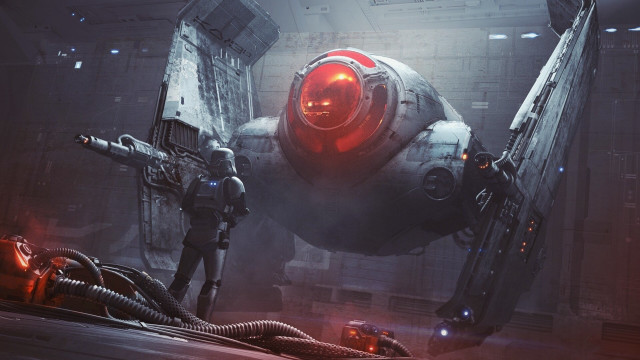 Sci fi fighter man spacecraft #2 free wallpaper for desktop - medium preview image