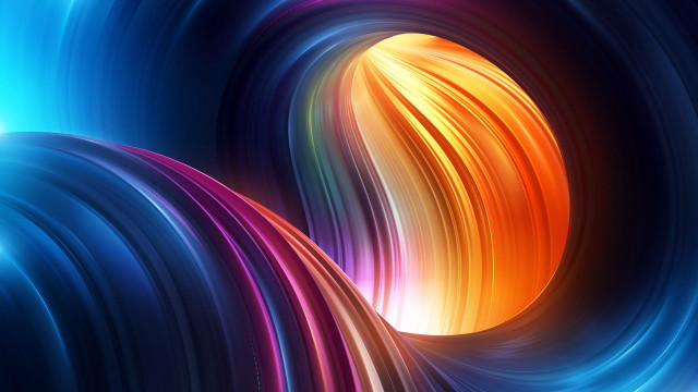 Colorful abstract spiral blonde hair #2 free wallpaper for desktop - medium preview image