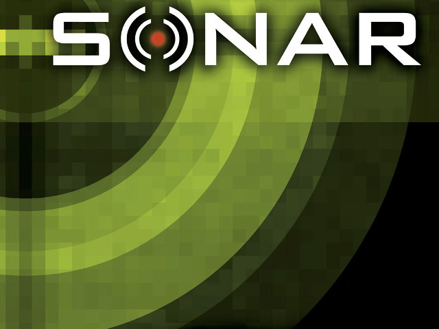 Green black background sonar red free wallpaper for desktop - medium preview image