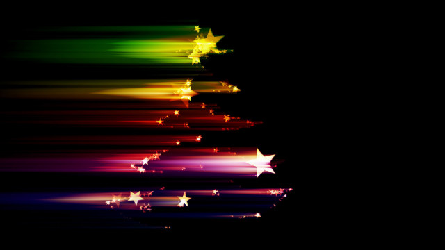 Colorful star reflection water magical free wallpaper for desktop - medium preview image