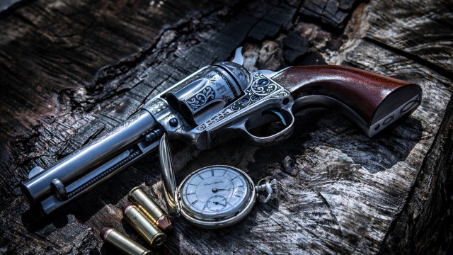Gun pocketwatch wood city military free wallpaper for desktop - medium preview image