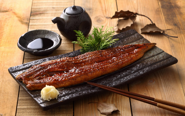 Fish plate chopsticks teapot wooden free wallpaper for desktop - medium preview image