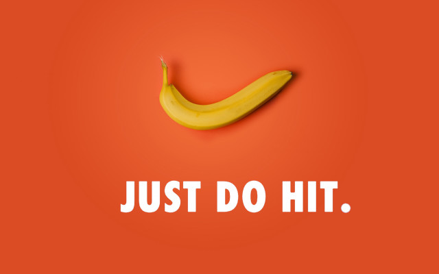 Banana just do hit white free wallpaper for desktop - medium preview image