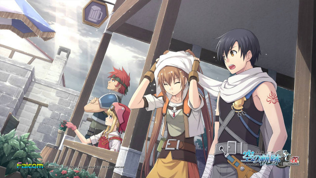 Anime characters couple building clock free wallpaper for desktop - medium preview image