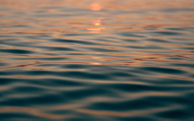 Water sunset waves clouds naturalism free wallpaper for desktop - medium preview image
