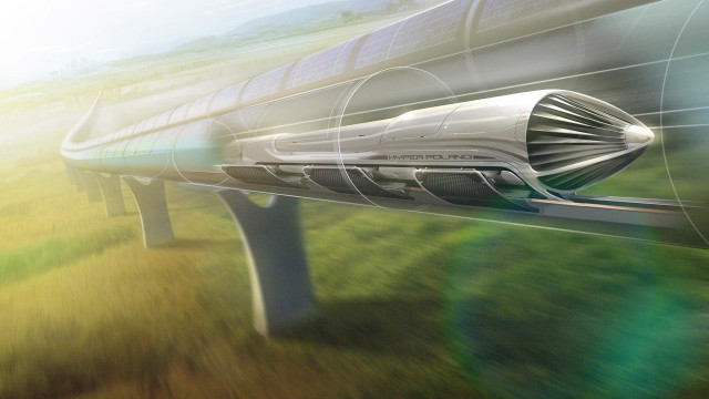 Futuristic bench grassy field train free wallpaper for desktop - medium preview image