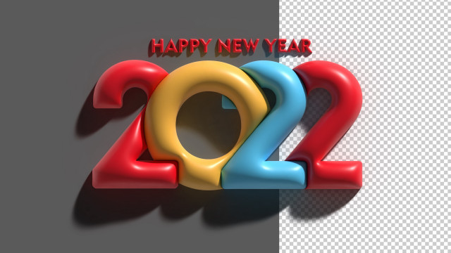 Happy new year 2012 colorful free wallpaper for desktop - medium preview image