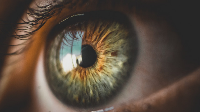 Eye green iris blue sky free wallpaper for desktop - medium preview image