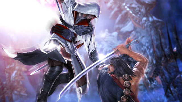 Man white suit sword red #4 free wallpaper for desktop - medium preview image