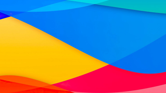 Colorful curved abstract geometric sunburst free wallpaper for desktop - medium preview image