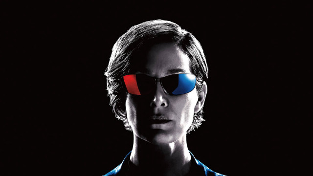 Man sunglasses red blue background free wallpaper for desktop - medium preview image