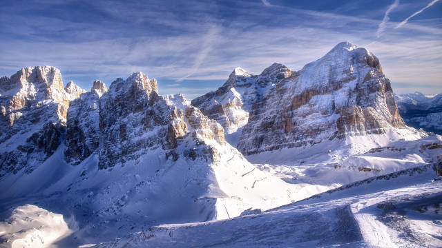 Mountain range snow blue sky #8 free wallpaper for desktop - medium preview image