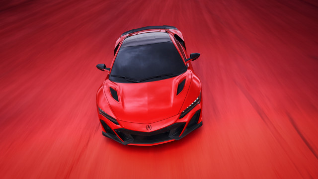 Red sports car black hood #8 free wallpaper for desktop - medium preview image