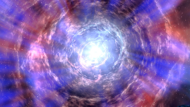 Blue purple spiral star center free wallpaper for desktop - medium preview image