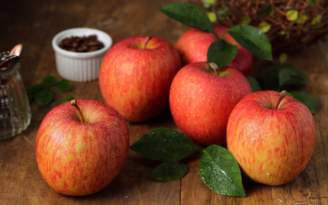 Apples coffee plant neoplasticism stock free wallpaper for desktop - medium preview image