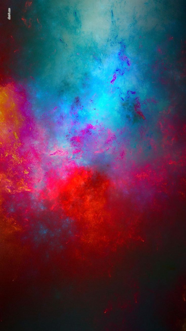 Colorful sky clouds red blue free wallpaper for mobile - medium preview image