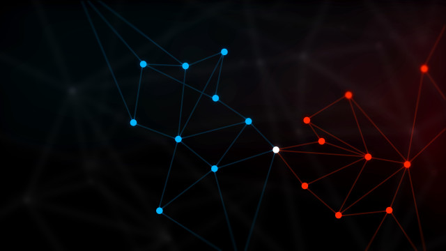 Dark background red blue line free wallpaper for desktop - medium preview image