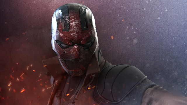 Red light astronaut constellation starry free wallpaper for desktop - medium preview image