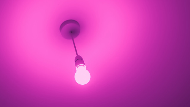 Pink lightbulb dark room fullmoon free wallpaper for desktop - medium preview image