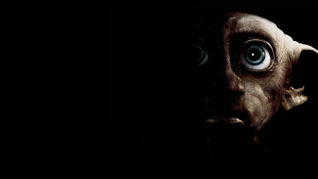 Creepy big eyes dark black free wallpaper for desktop - medium preview image