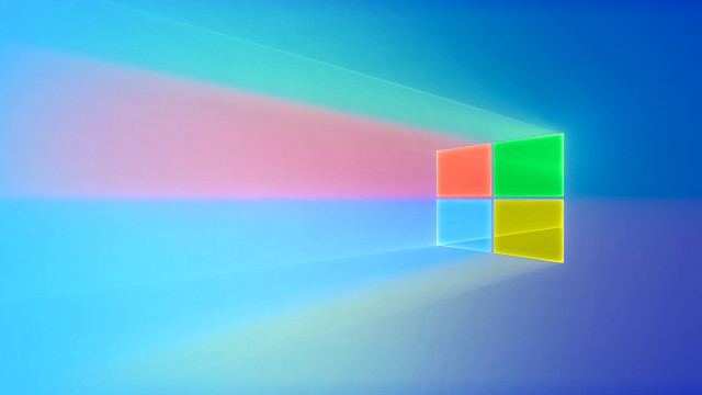 Bright background square window rainbow free wallpaper for desktop - medium preview image