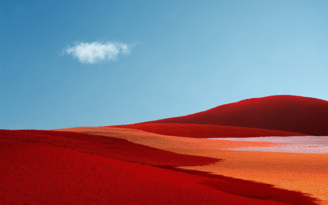 Red desert clouds blue sky free wallpaper for desktop - medium preview image