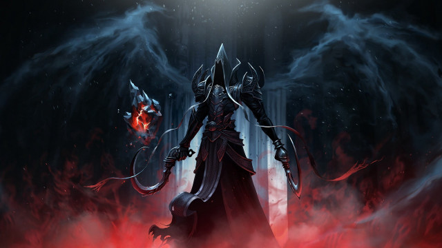 Demonic planetary armor fantasy night free wallpaper for desktop - medium preview image