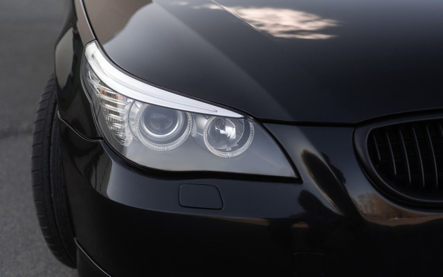 Black car headlight white stripe free wallpaper for desktop - medium preview image