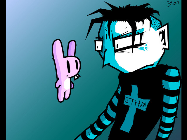 Cartoon character surprised pink object free wallpaper for desktop - medium preview image