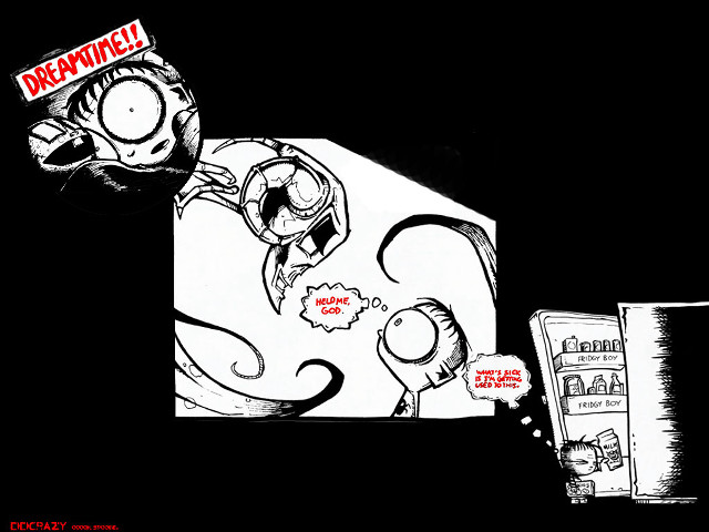 Cartoon man cat signs heads free wallpaper for desktop - medium preview image