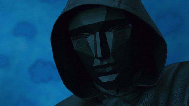 Hooded man paper face 3d free wallpaper for desktop - medium preview image