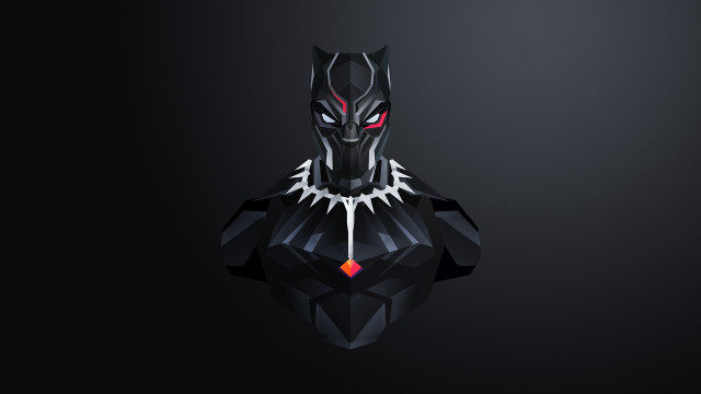 Black panther red eyes red free wallpaper for desktop - medium preview image