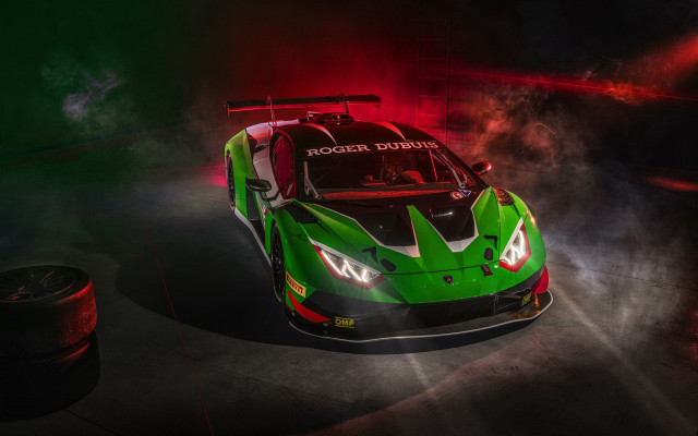 Green white sportscar smoke hood free wallpaper for desktop - medium preview image