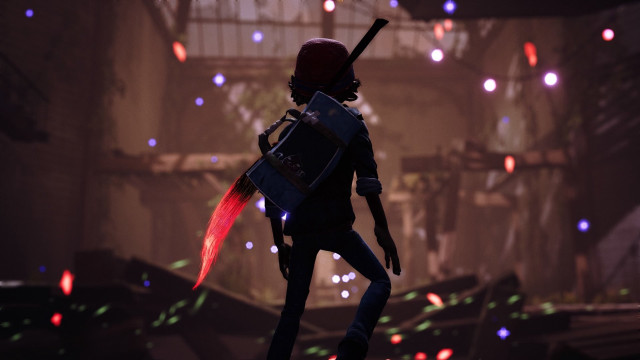 Man baseball bat confetti city free wallpaper for desktop - medium preview image