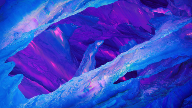 Colorful mountain ice abstract blue free wallpaper for desktop - medium preview image