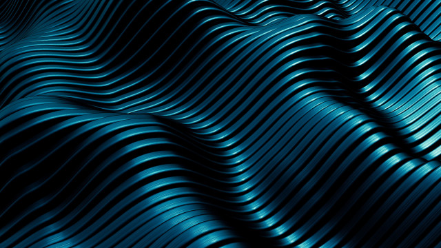 Large wavy pattern blue black free wallpaper for desktop - medium preview image