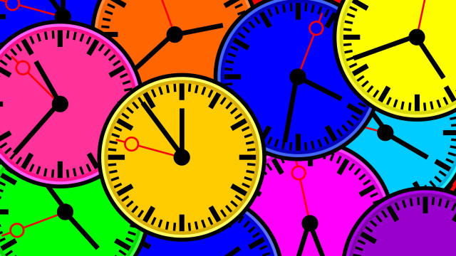 Clocks pattern color shapes different free wallpaper for desktop - medium preview image