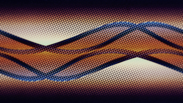 Abstract blue orange wavy background free wallpaper for desktop - medium preview image