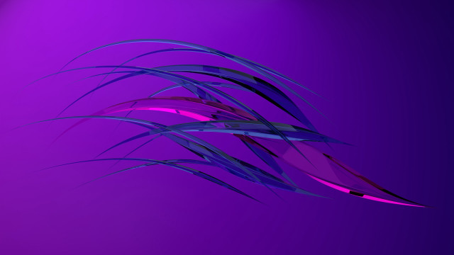 Purple gradient flowing hair 3d free wallpaper for desktop - medium preview image