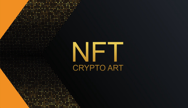 Nft crypt art gold arrow free wallpaper for desktop - medium preview image