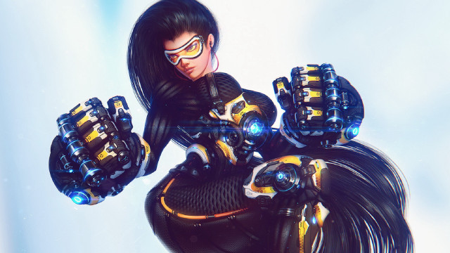 Afrofuturism cyberpunk bayonetta blackcatmask blackgloves free wallpaper for desktop - medium preview image