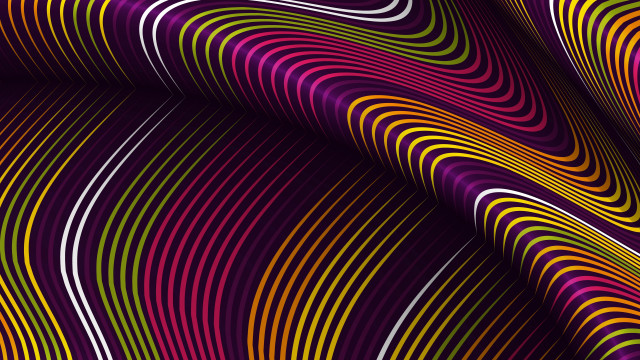 Colorful purple yellow lines curves free wallpaper for desktop - medium preview image