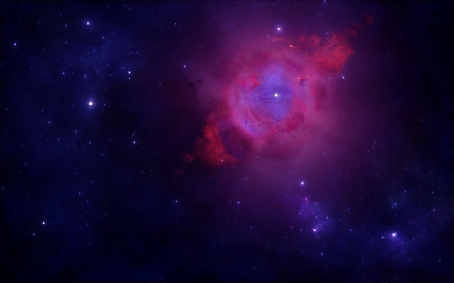 Purple red star blue sky free wallpaper for desktop - medium preview image