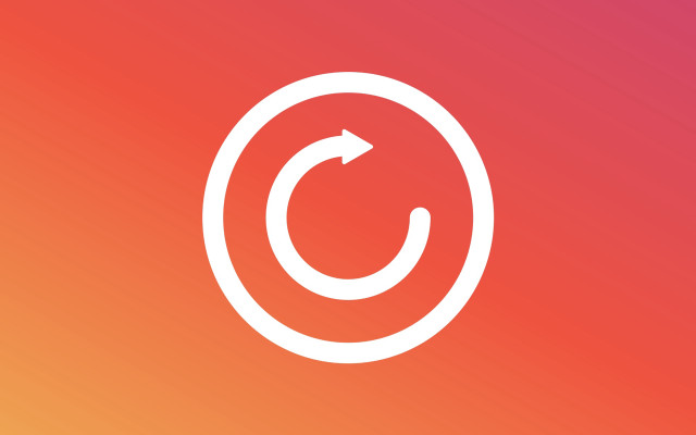 White arrow circle pink orange free wallpaper for desktop - medium preview image