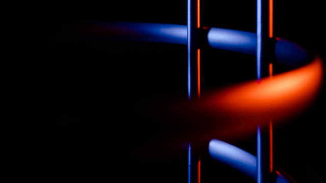 Red blue object dark black free wallpaper for desktop - medium preview image