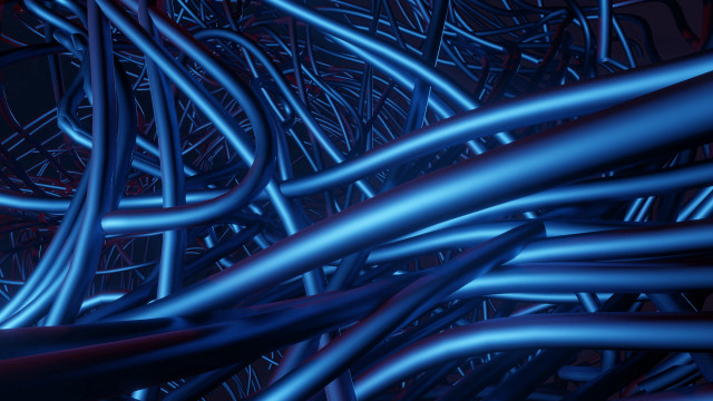 Wires bamboo forest night bridge free wallpaper for desktop - medium preview image