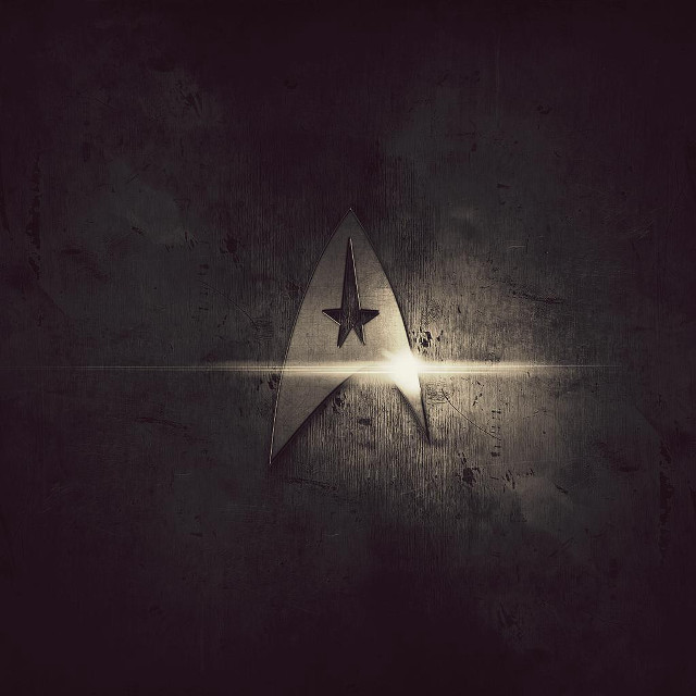 Star trek emblem dark background #3 free wallpaper for tablet - medium preview image
